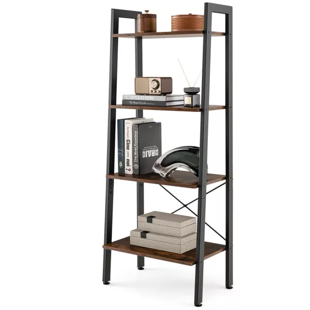 Costway 4-Tier Bookshelf Industrial Display Storage Shelf Plant Flower Stand