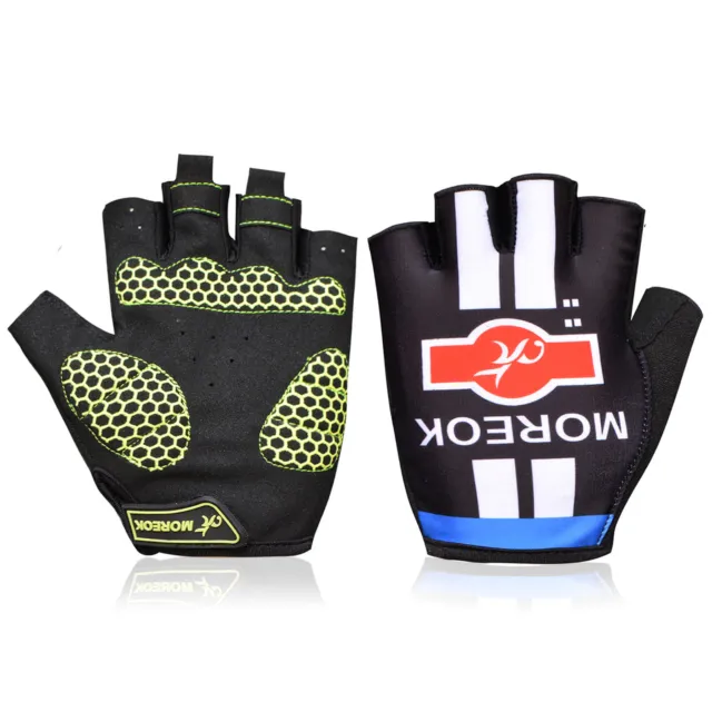 Outdoor Sports Cycling Bicycle Bike Gel Half Finger Fingerless Gloves Adult Kids