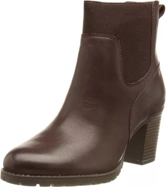 Clarks womens verona trish booties block heel zip on sale