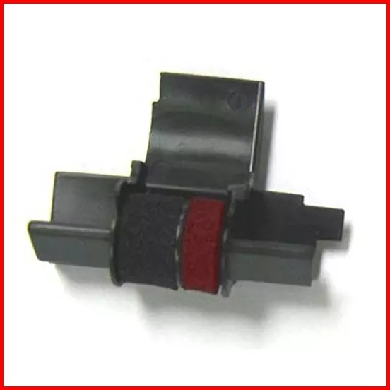 2 Pack Sharp EL-1750V Sharp EL-1801V Calculator Ink Roller, Black and Red,