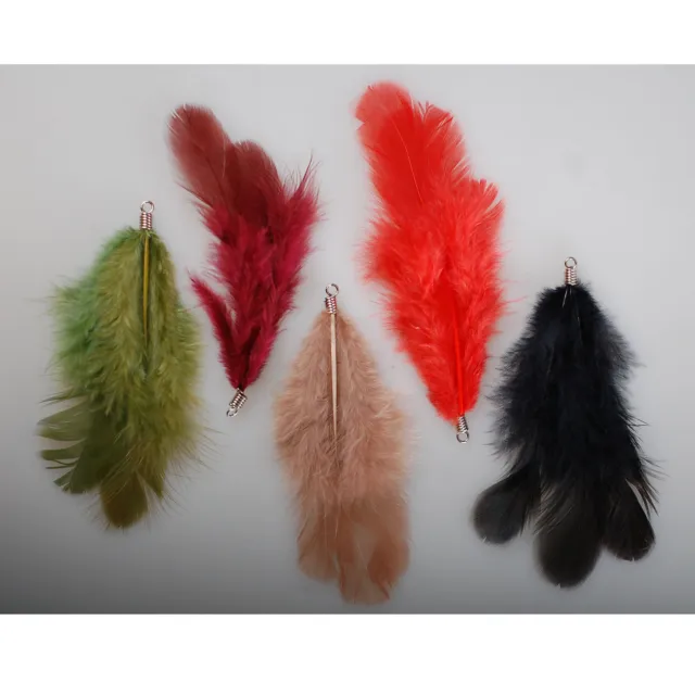 Neotrims Feathers on Metal Rings for Decoration, Costume, Scrapbooking & Crafts