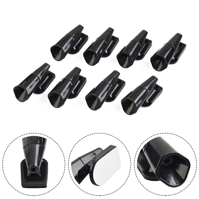 4 Sifflets Ultrasons Avertisseur Cerf Pour Voiture Moto - Protection Animaux Sauvages Adhésif - Noir