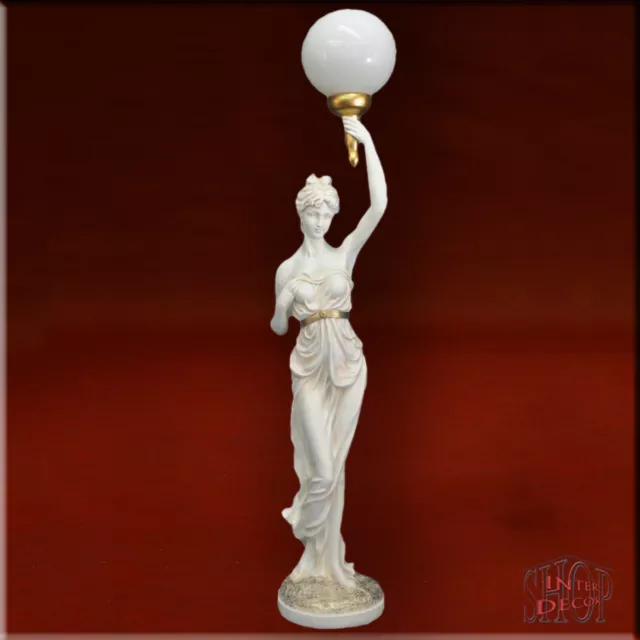 Boden- Stehlampe Griechische Lampe Venus Figur Skulptur Beleuchtung Kunstharz