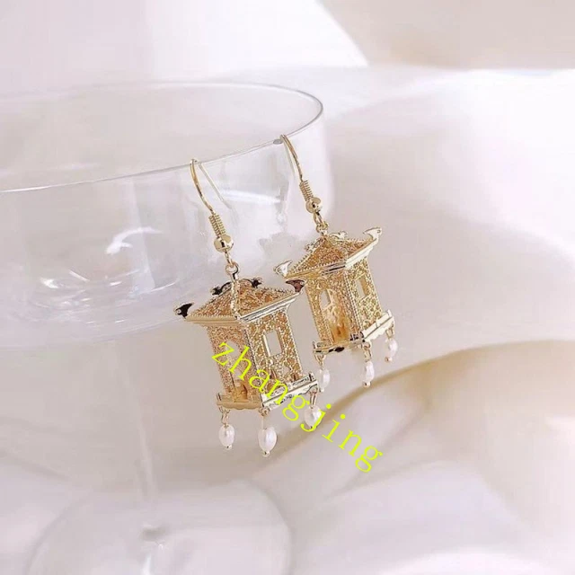 Earrings Chinese National Style Peking Opera Face Earrings 925 Silver Pin 2