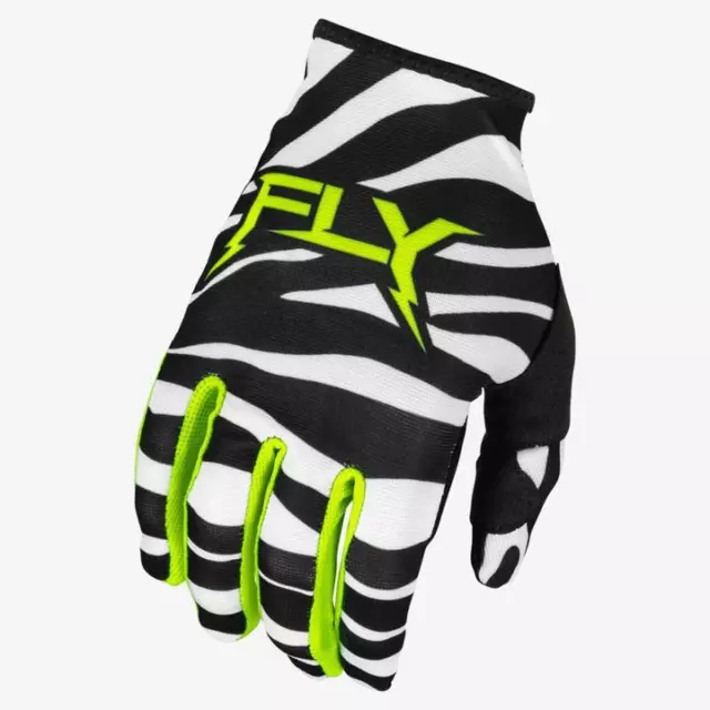 Fly MX24 Lite Glove Uncaged Black White Neon Green