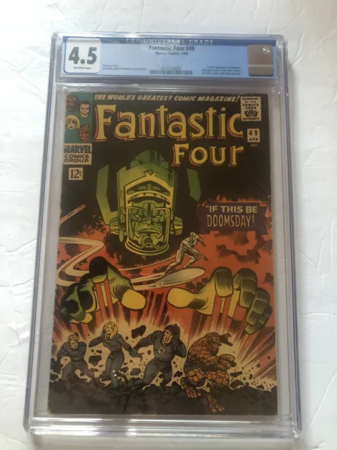 Fantastic Four 49 CGC 4.5 Off White 2nd Silver Surfer 1st Full Galactus!