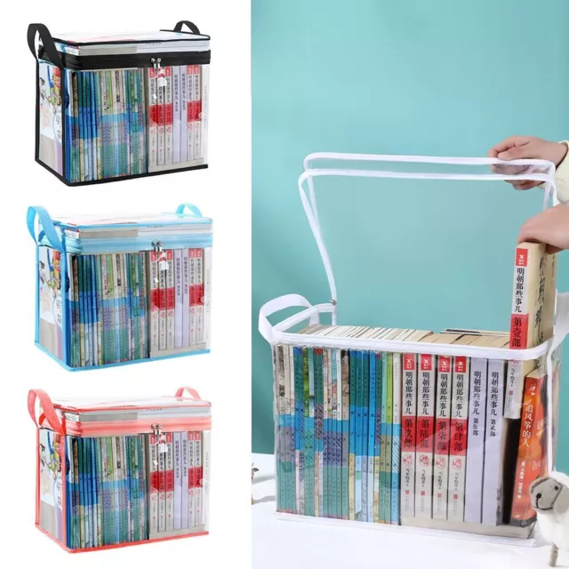 Transparent Comic Book Storage Bag Stackable Clear Pouch  Student