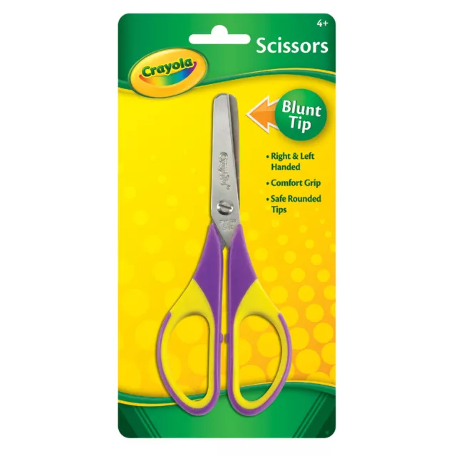 Crayola Kids/Children Cutting Scissors Blunt Tip Art/Craft Supply 4y+ Assorted