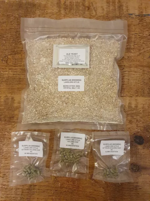 Kit de recetas Home Brew 5 litros todo grano robusto - estilo Guinness.