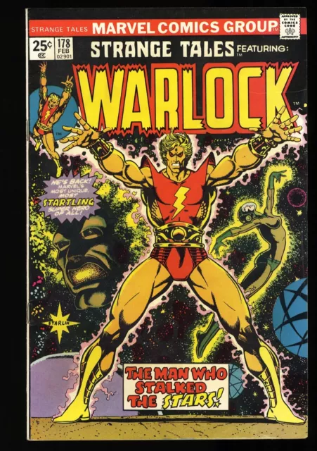 Strange Tales #178 VF+ 8.5 Adam Warlock 1st Magus! Jim Starlin Cover! Marvel