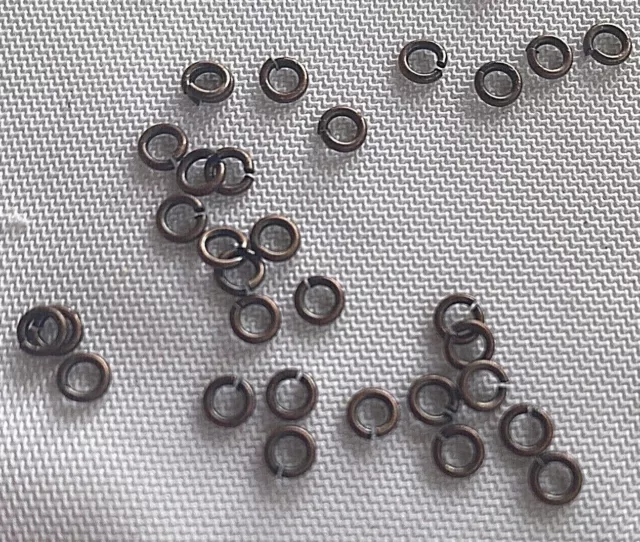 2,400 pieces ~ 4mm Antique Copper Open Jump Rings B110os