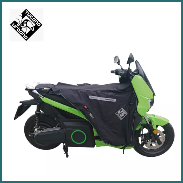 R217X Coprigambe Termoscud Tucano Urbano Per Moto Scooter Impermeabile Nero