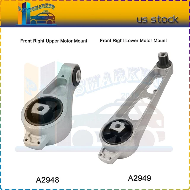 Engine Mount For Dodge Neon 2000-05 L4 2.0L Auto Upper Lower Pair Set 2949 2948