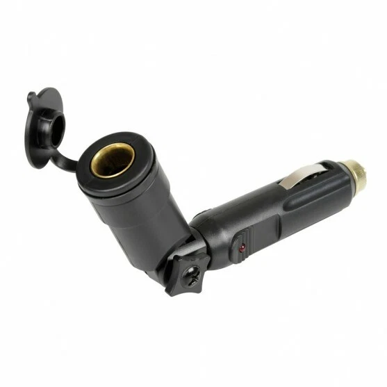 Adattatore snodabile per presa corrente 12/24V Ingresso Standard - Uscita DIN