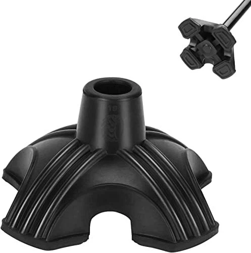 supregear Pointes de Canne, 19 mm Embout de Canne de Remplacement en Caoutchouc,