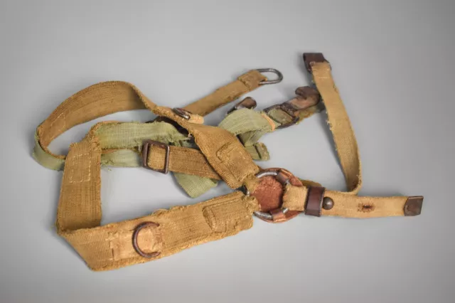 Late War WWII WW2 German Original Canvas Ersatz Y-straps Uniform Equipment