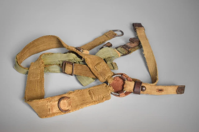 Late War WWII WW2 German Original Canvas Ersatz Y-straps Uniform Equipment