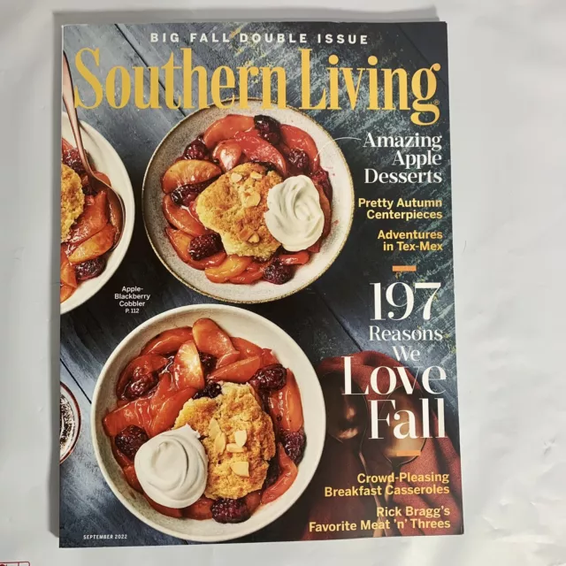 Southern Living Magazine September 2022 Big Fall Double Issue Apple Desserts