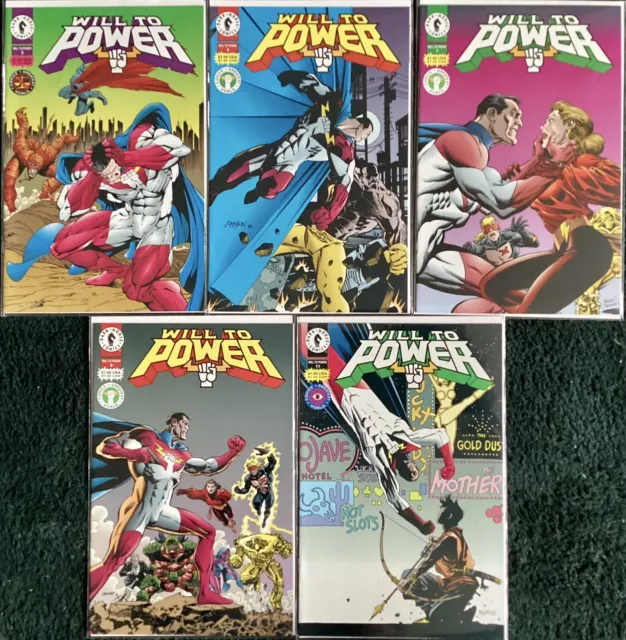 Will To Power #3 4 7 8 11, Dark Horse 5 Comic Bundle, 1994, Vgc Bagged/Boarded
