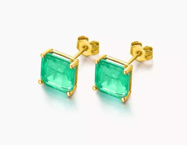 Lecarré Jeu Boucles D'Oreilles Green Love GB117OA.00 Or 18k + Quarz Vert Emerald