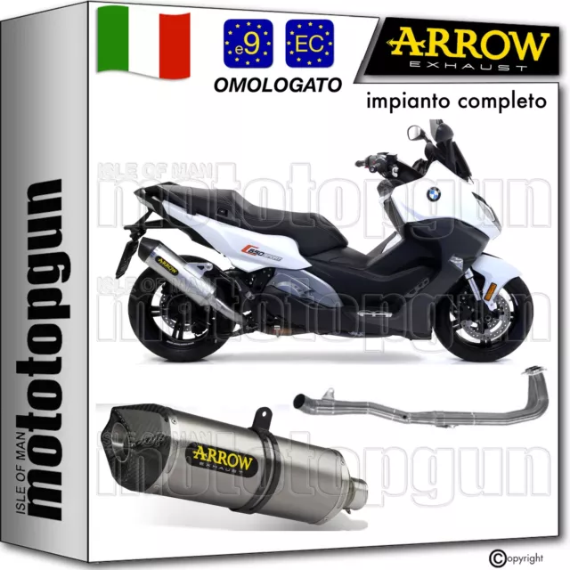 Arrow Scarico Completo Omologato Rc Race-Tech C Bmw C650 C 650 Sport 2020 20