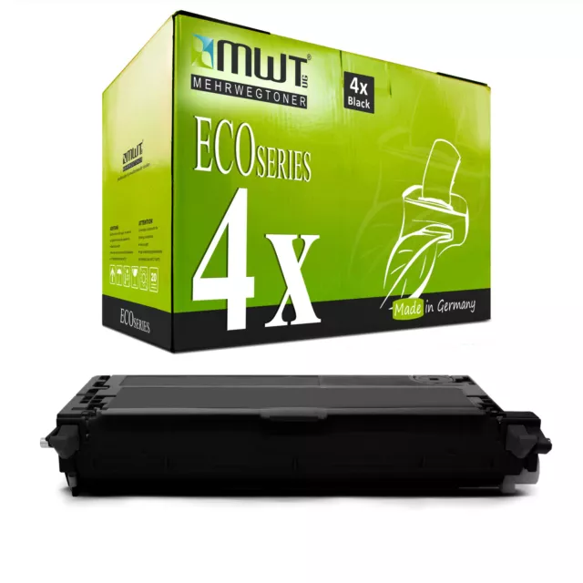 4x Eco Cartridge Black for Dell 3115-cn 3110-cn
