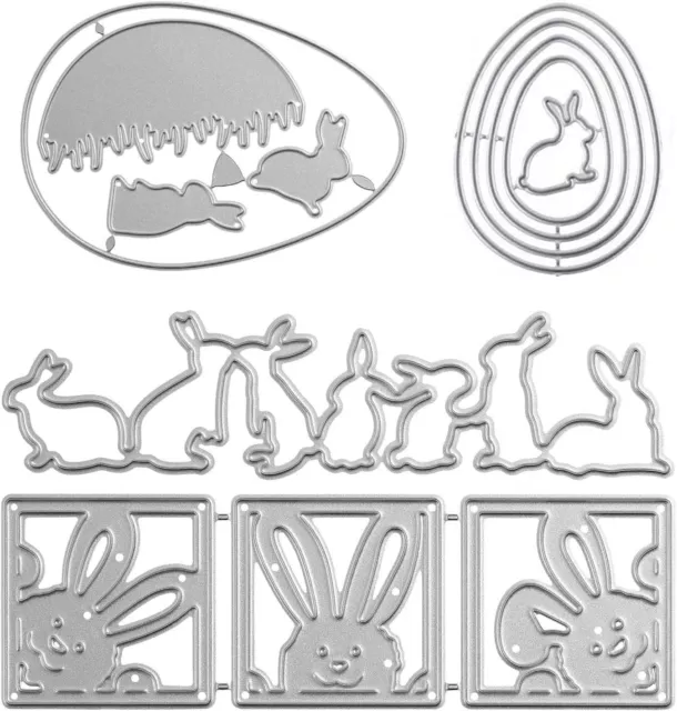 4 Set Ostern Stanzschablone Stanzbögen Stanze Prägeschablone Stanzformen