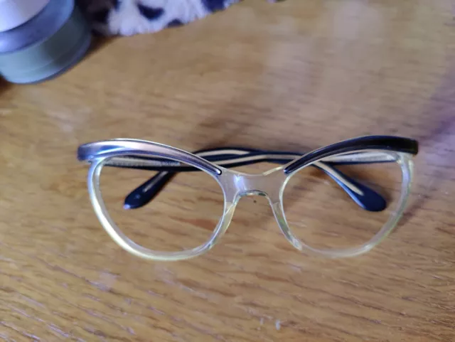 Vintage eyeglasses frames 1950s Cat Eye