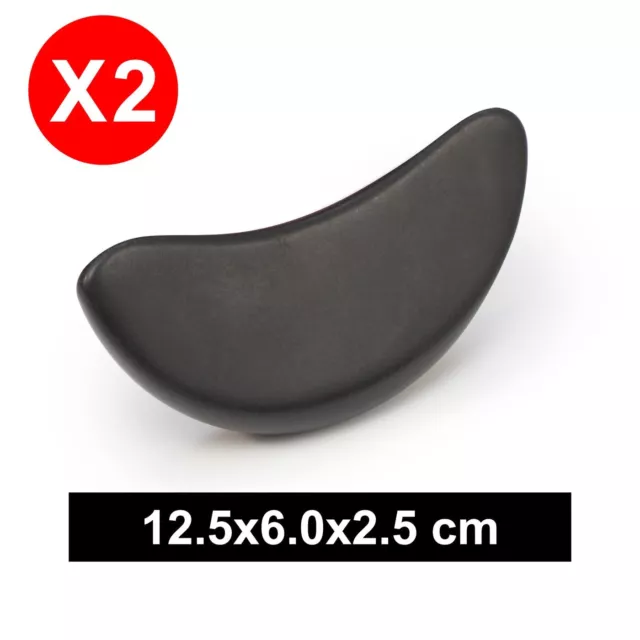 Master Massage Large Crescent Shape Balsalt Stone for Hot Stone Massage 2 Piece 3