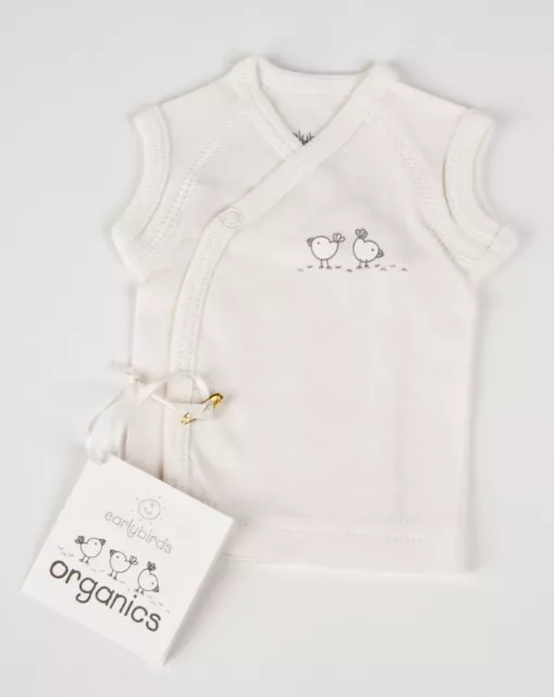 Camiseta para bebés prematuros Organics EARLYBIRDS (talla 800g a 1,5kg)