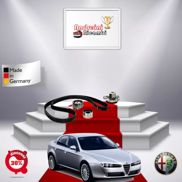 Kit Distribuzione + Pompa Acqua Alfa 159 2.4 Jtdm 147Kw 200Cv Dal 2005-Fp14512V