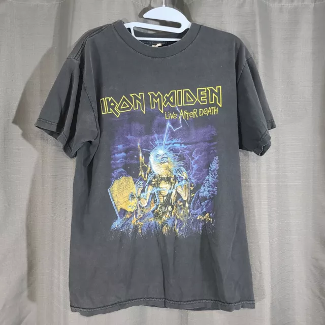 Iron Maiden Somewhere Back in Time Live After Death Concert Tour Band sz M L VTG