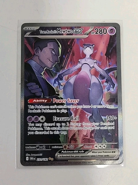 231/182 - Mewtwo Ex de la Team Rocket - EV10 Rivalités Destinées
