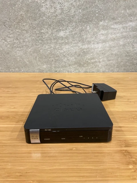 Cisco RV180 4-Port Gigabit Wired Router With Power Supply