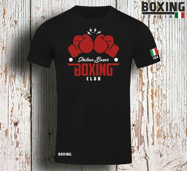 Maglietta T Shirt Boxing Boxe Mma Fight Club Artimarziali Sport Boxer Pugilato