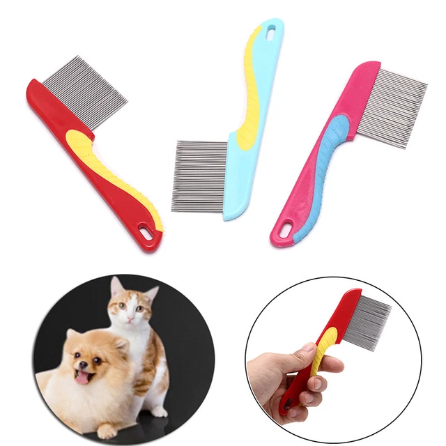 DOGS CATS HAIR Removal Comb Stainless Steel Lice Comb Lice Flea Nit