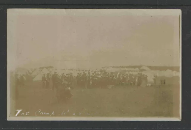 Ww I The Camp Windmill Hill England Band + Tents Rppc Real Picture Postcard