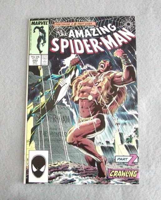 1987 Amazing Spider-Man #293 Kravens Last Hunt Mike Zeck Cvr Copper Age NM+ 9.6