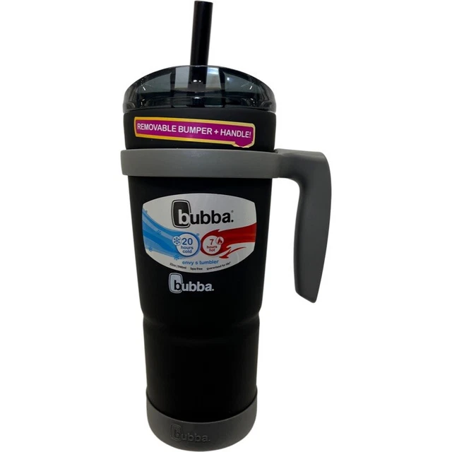 Bubba Brands 32oz Envy S Vacuum Insulated Tumbler Mug Bumper & Handle Blk/gray