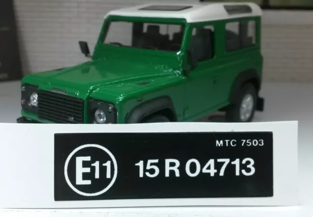 Land Rover Défenseur 110 90 V8 Tdi Lampe Moteur Bay Autocollant Étiquette Badge