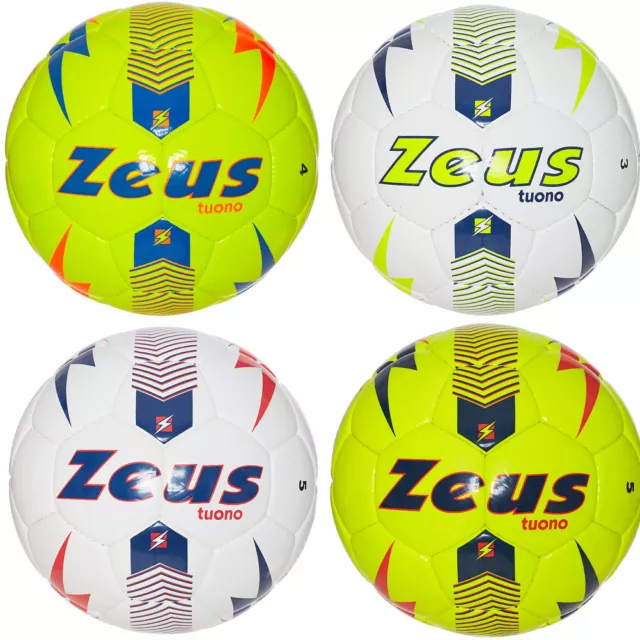 Zeus Pallone Tuono Star Teamwear Sport Freizeit Training Fußball weiß gelb neu