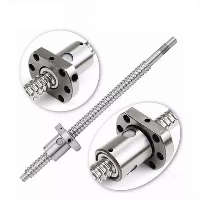 SFU1204 Ball Screw Rod with Nut Low Noise 200mm -1550mm BK/BF CNC End Machined