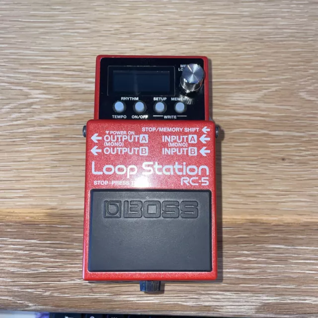 Boss Rc-5 Loop Station Stereo Guitar Looper Pedal