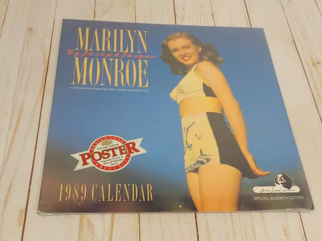 1989 Marilyn Monroe Special 16 Month Wall Calendar By Joseph Jasgur  New Sealed