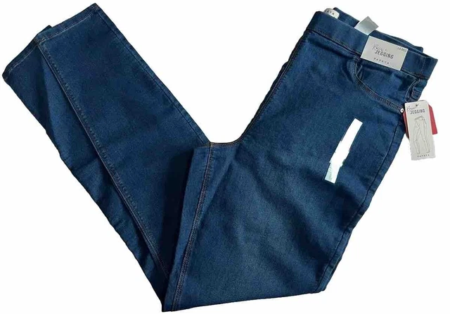 EX ROSIE JEGGINGS Denim Look Leggings Cotton Blend Stretch Skinny Fit Womens 14 10.39 PicClick UK