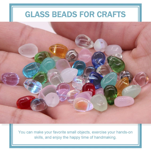 100pcs Bunte Wasser Tropfen Glas DIY Lose Perlen Schmuck Machen Perlen 3