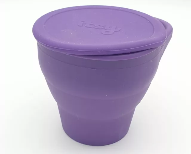 Itsy Purple Baby /Toddler Collapsible Silicone Snack Pot