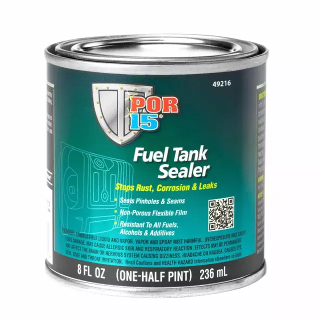 POR15 Petrol Fuel Tank Sealer 236ml 8oz Stop Rust Ethanol Corrosion Seal POR 15