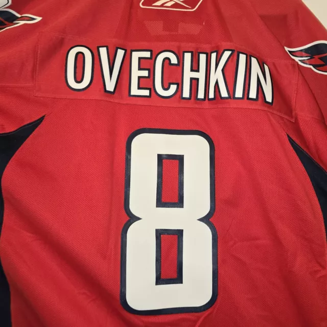 Alex Ovechkin #8 Washington Capitals CCM Reebok NHL Jersey XL Preowned RBK