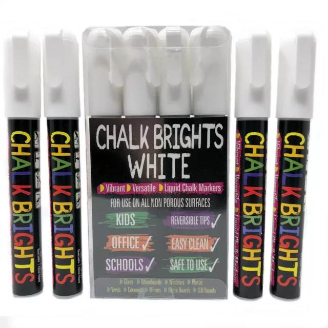 8/12pcs Liquid Chalk Markers, Blackboard Dry Erase Fluorescent Neon Light Marker  Pens, & Safe For School, Menu Boards, Car Windows, Glass, Mirrors,  Plastics, Ceramics